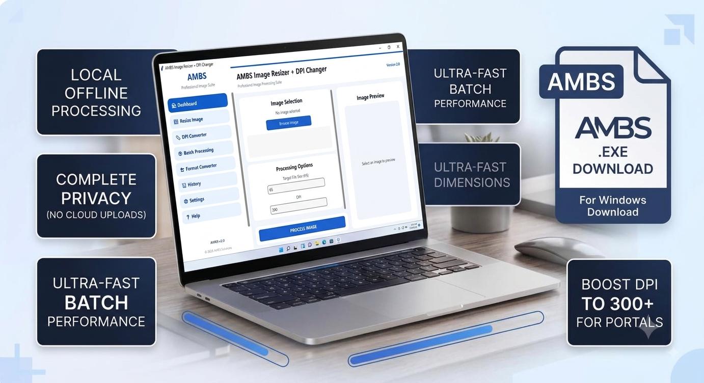 AMBS Image Resizer and DPI Convertor Application